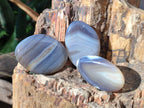 Polished Banded Agate Galets x 35 From Madagascar - Toprock Gemstones and Minerals 