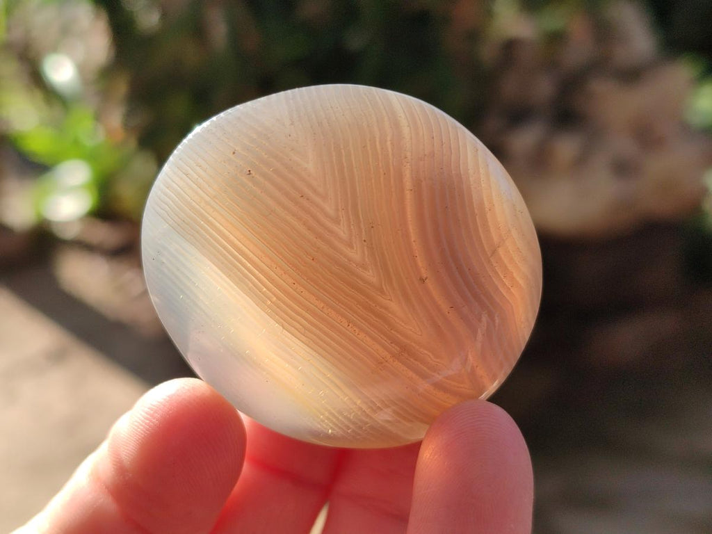 Polished Banded Agate Galets x 35 From Madagascar - Toprock Gemstones and Minerals 
