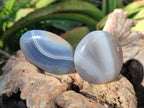 Polished Banded Agate Galets x 35 From Madagascar - Toprock Gemstones and Minerals 