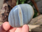 Polished Banded Agate Galets x 35 From Madagascar - Toprock Gemstones and Minerals 