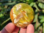 Polished Green Opal Palm Stones x 24 From Betroka, Madagascar - Toprock Gemstones and Minerals 