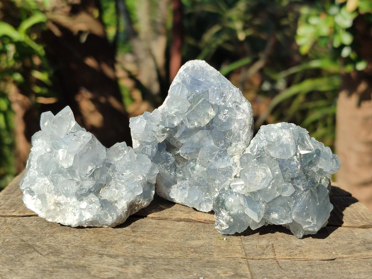 Natural Blue Celestite Specimens x 41 From Sakoany, Madagascar - Toprock Gemstones and Minerals 