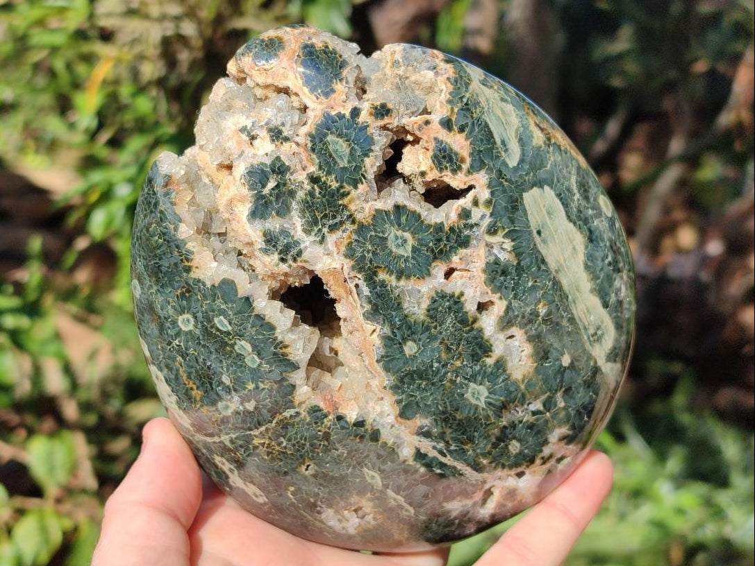 Polished Ocean Jasper Standing Display Pieces x 2 From Northwest Coast, Madagascar - Toprock Gemstones and Minerals 