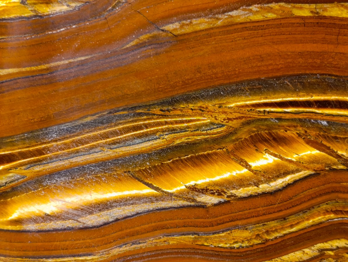 Polished Golden Tigers Eye Standing Display Pieces x 2 From Prieska, South Africa - Toprock Gemstones and Minerals 