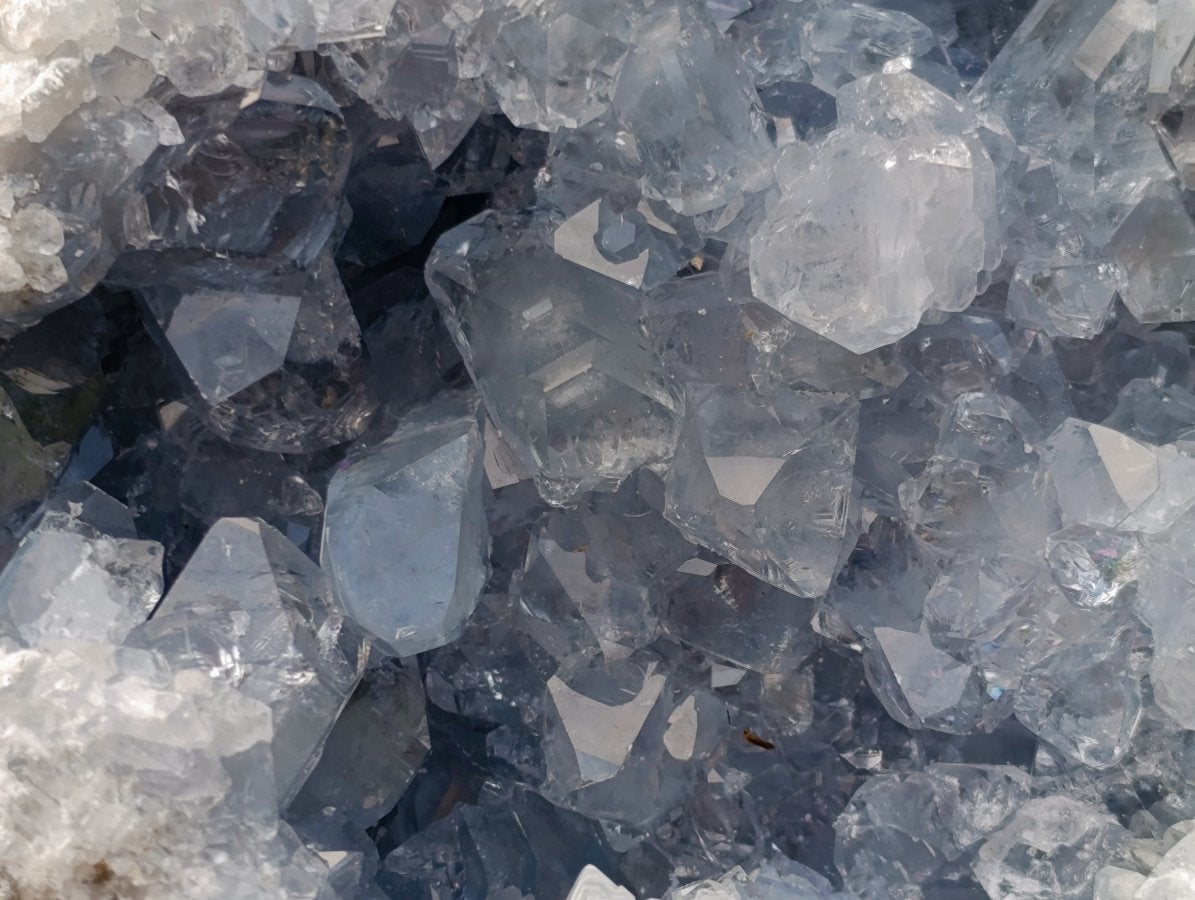 Natural Large Blue Celestite Geode Specimen x 1 From Sakoany, Madagascar