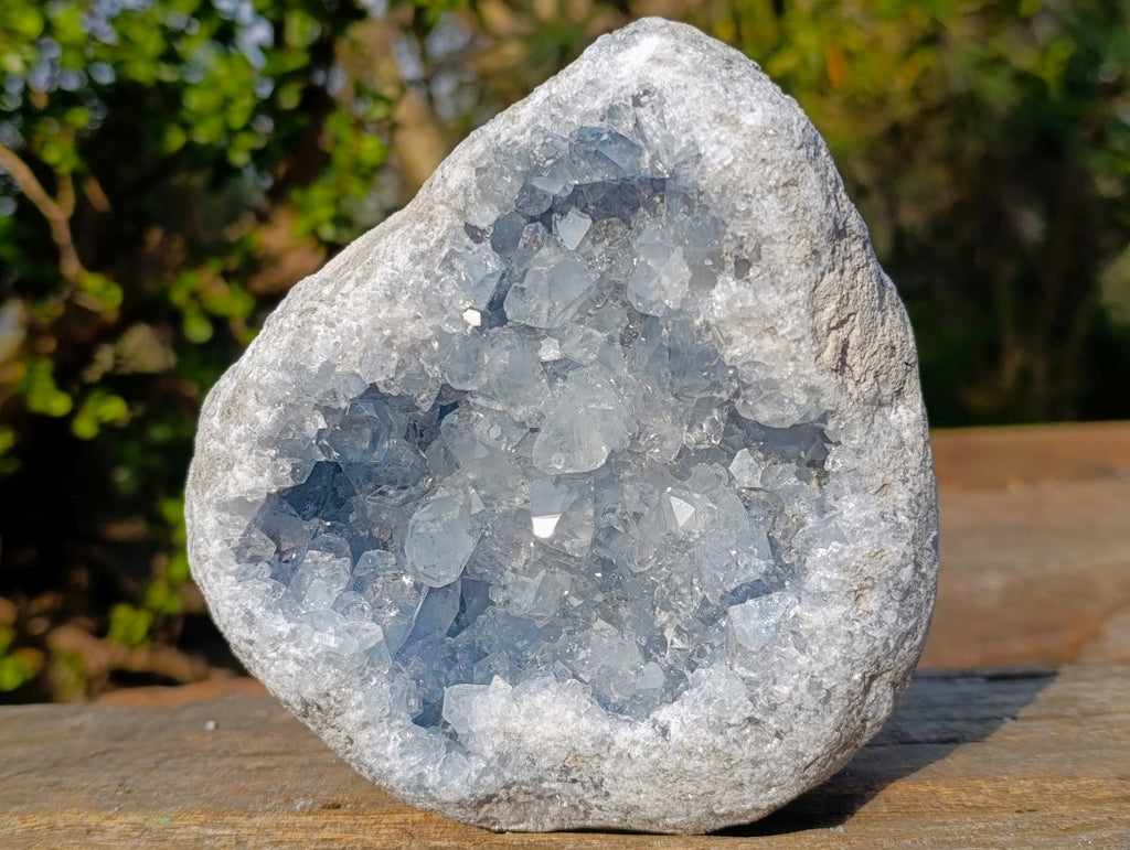 Natural Large Blue Celestite Geode Specimen x 1 From Sakoany, Madagascar