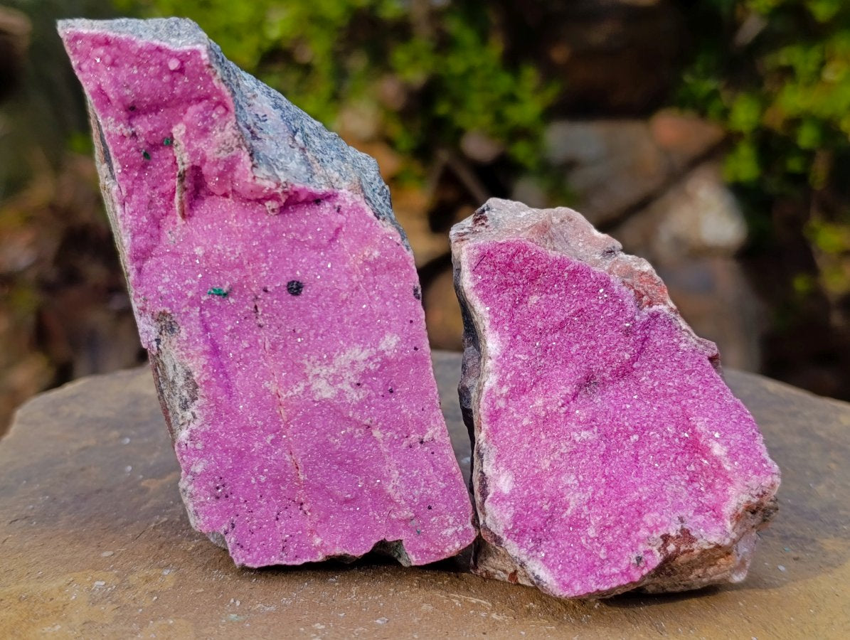 Natural Salrose Cobaltoan Dolomite Specimens x 6 From Kakanda, Congo