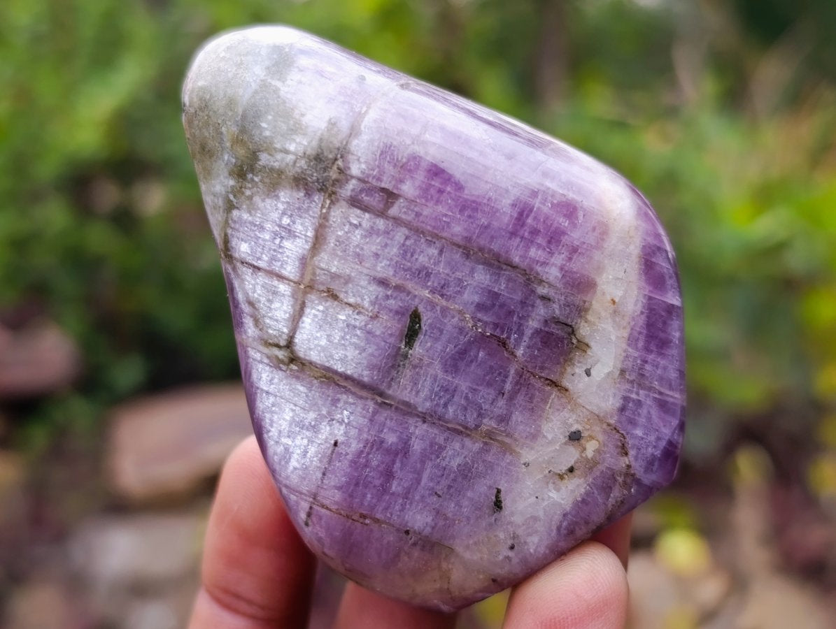 Polished Rare Anhydrite Standing Display Pieces x 6 Tulear, Madagascar