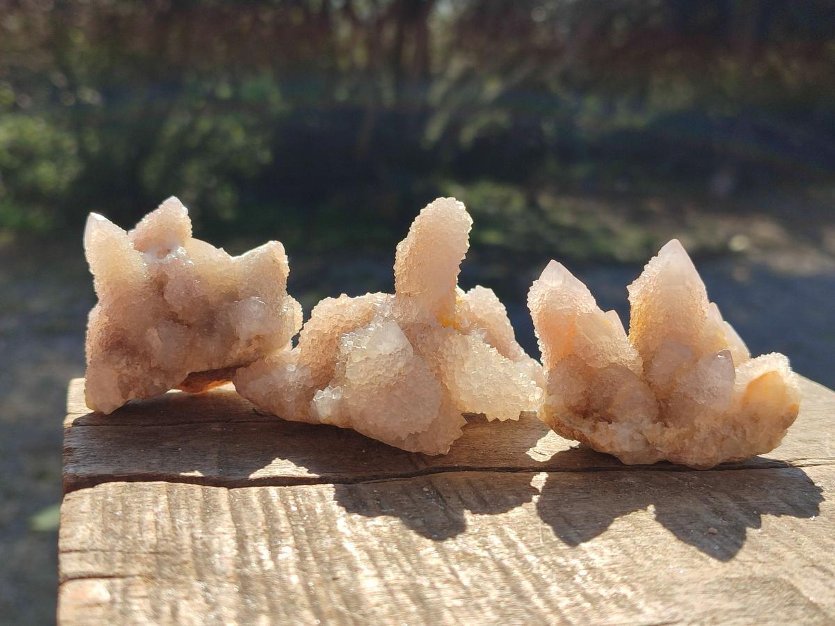 Natural Golden Hematoid and Limonite Spirit Quartz Clusters x 12 From Boekenhouthoek, South Africa - Toprock Gemstones and Minerals 