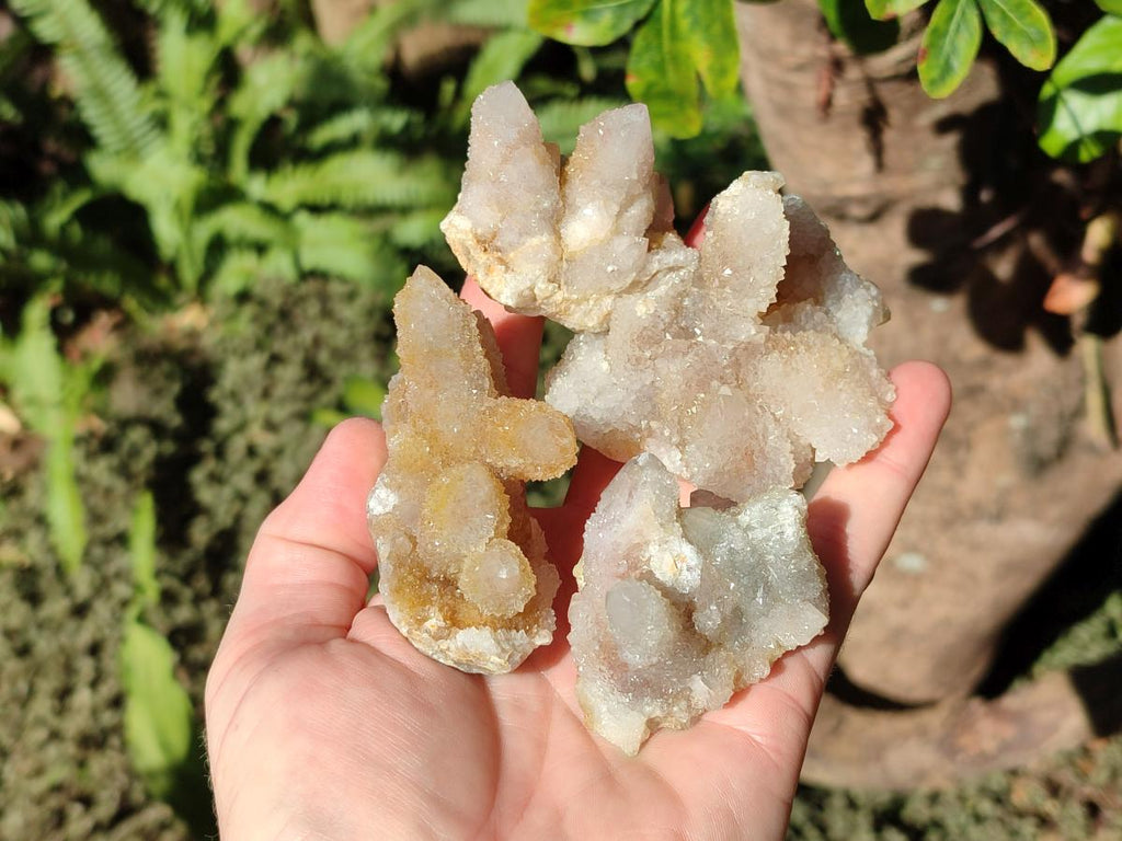 Natural Golden Hematoid and Limonite Spirit Quartz Clusters x 12 From Boekenhouthoek, South Africa - Toprock Gemstones and Minerals 