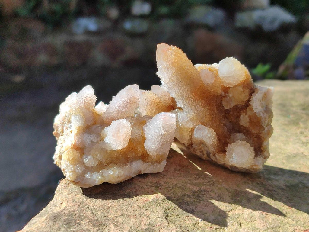 Natural Golden Hematoid and Limonite Spirit Quartz Clusters x 12 From Boekenhouthoek, South Africa - Toprock Gemstones and Minerals 