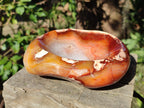 Polished Large Carnelian Agate Gemstone Bowl x 1 From Madagascar - Toprock Gemstones and Minerals 