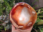 Polished Large Carnelian Agate Gemstone Bowl x 1 From Madagascar - Toprock Gemstones and Minerals 