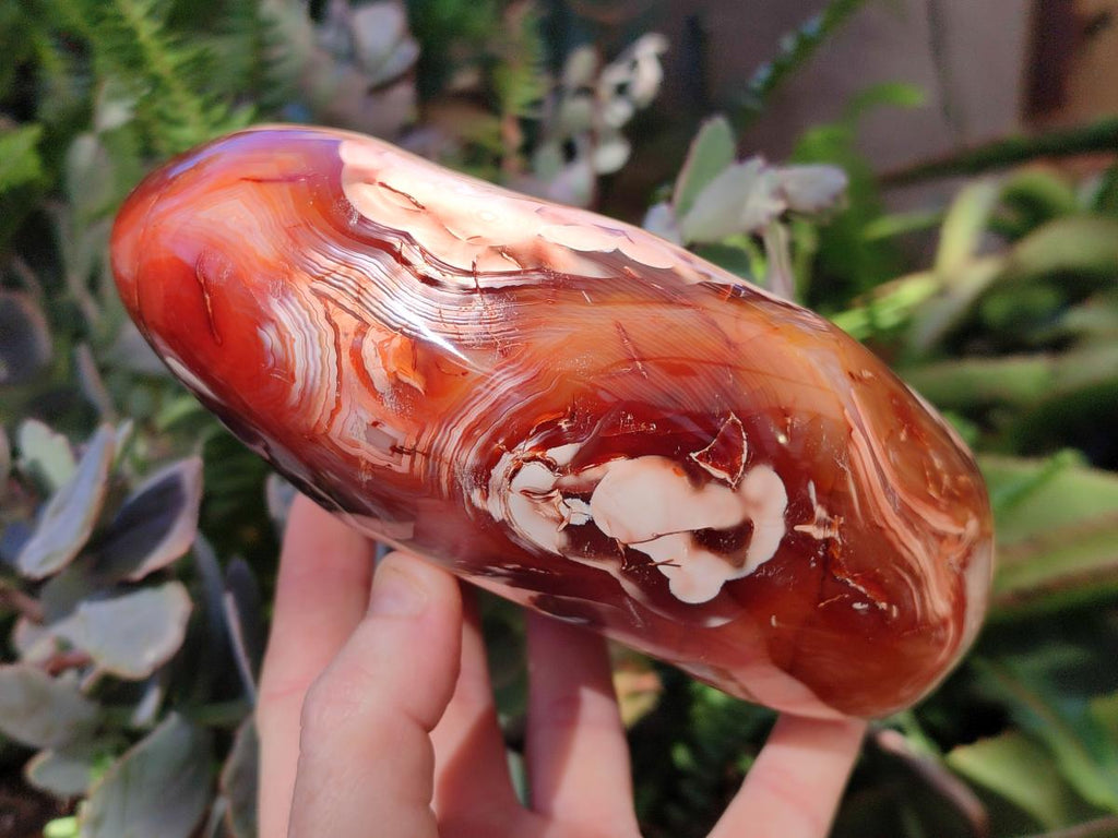 Polished Large Carnelian Agate Gemstone Bowl x 1 From Madagascar - Toprock Gemstones and Minerals 