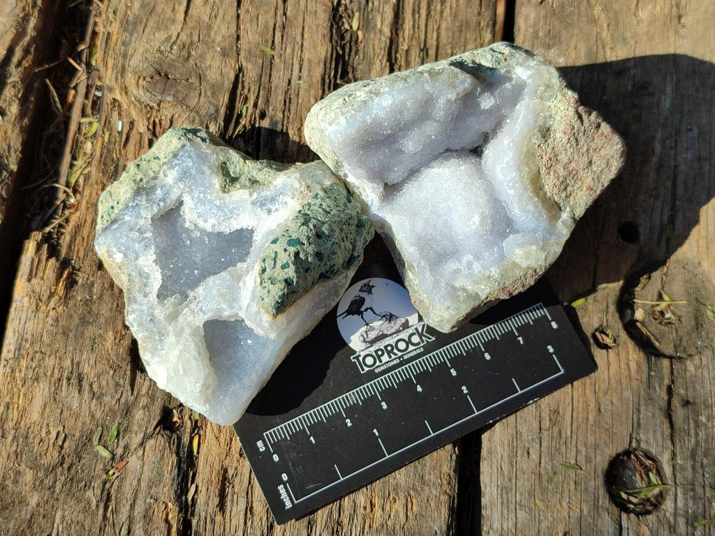 Natural Blue Lace Agate Geodes x 25 From Nsanje, Malawi - Toprock Gemstones and Minerals 