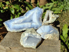 Natural Blue Lace Agate Geodes x 25 From Nsanje, Malawi - Toprock Gemstones and Minerals 