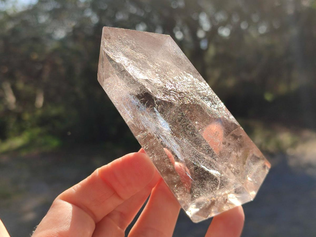 Polished Clear Smokey Quartz and Morion Smokey Quartz Crystals x 4 From Madagascar - Toprock Gemstones and Minerals 