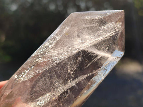 Polished Clear Smokey Quartz and Morion Smokey Quartz Crystals x 4 From Madagascar - Toprock Gemstones and Minerals 