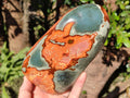 Polished Polychrome Jasper Standing Display Pieces x 2 From NW Coast, Madagascar - Toprock Gemstones and Minerals 