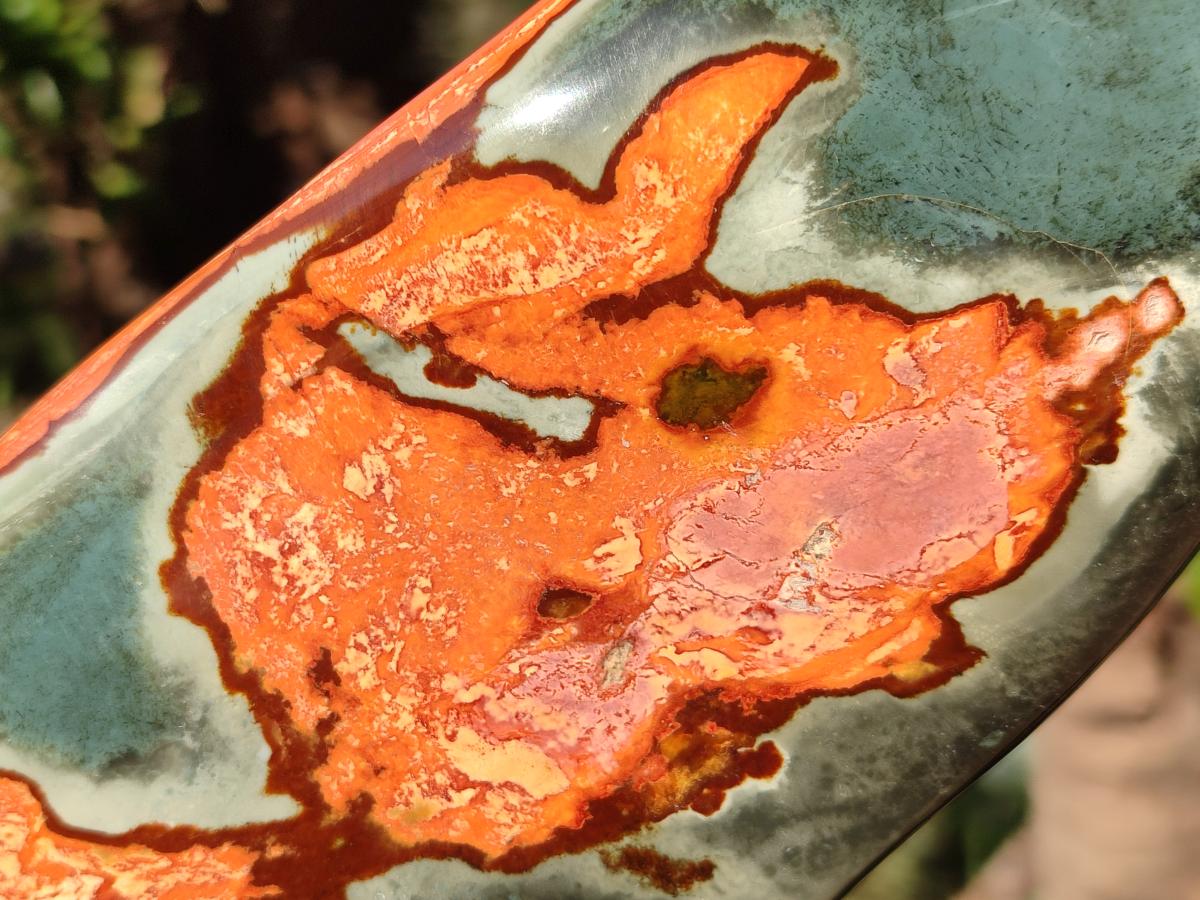 Polished Polychrome Jasper Standing Display Pieces x 2 From NW Coast, Madagascar - Toprock Gemstones and Minerals 