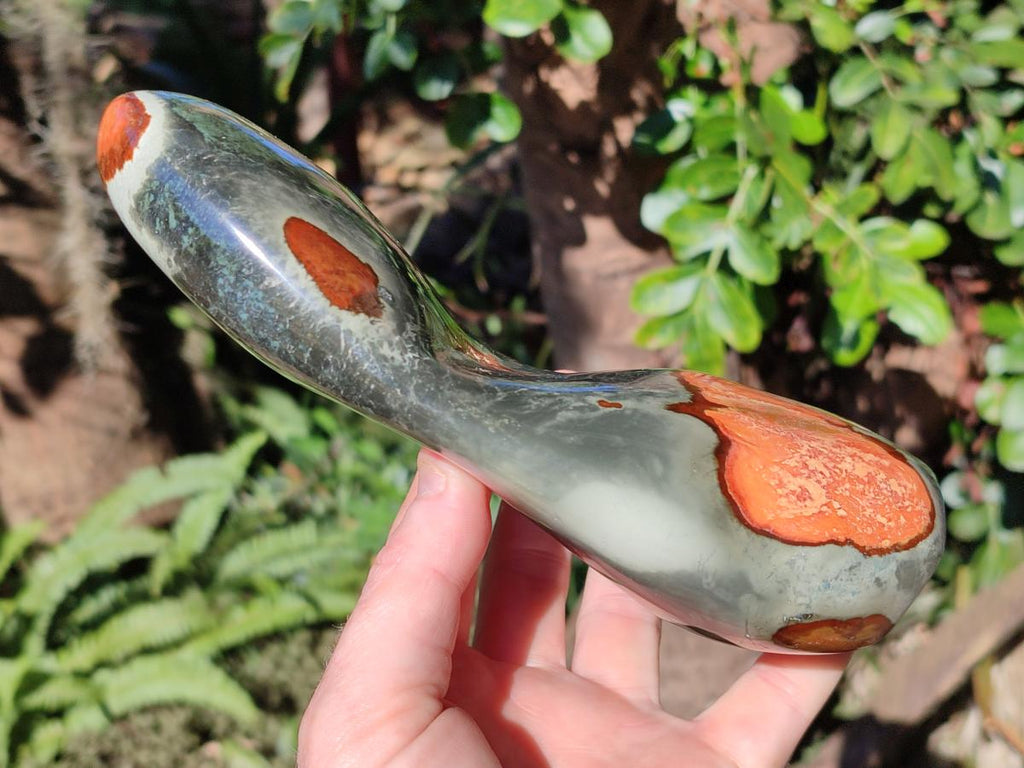 Polished Polychrome Jasper Standing Display Pieces x 2 From NW Coast, Madagascar - Toprock Gemstones and Minerals 