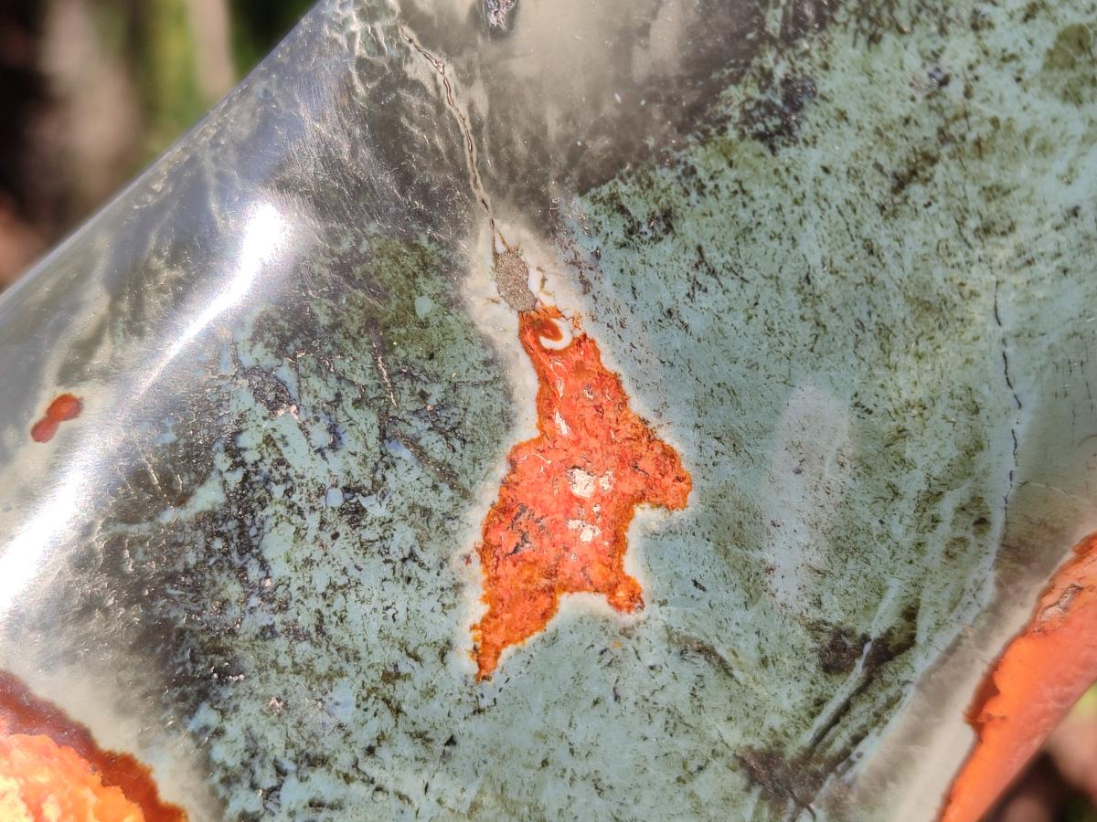 Polished Polychrome Jasper Standing Display Pieces x 2 From NW Coast, Madagascar - Toprock Gemstones and Minerals 