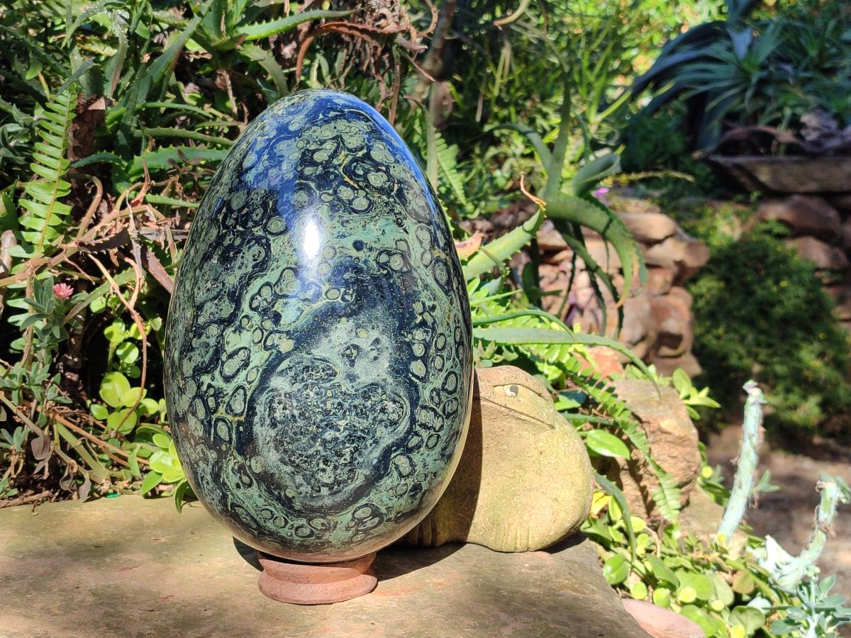 Polished XL Stromatolite Egg x 1 From Katsepy, Madagascar - Toprock Gemstones and Minerals 