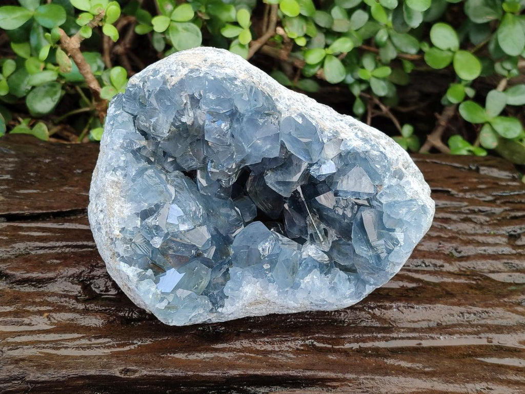Natural Large Blue Celestite Geode Specimen x 1 From Sakoany, Madagascar - Toprock Gemstones and Minerals 