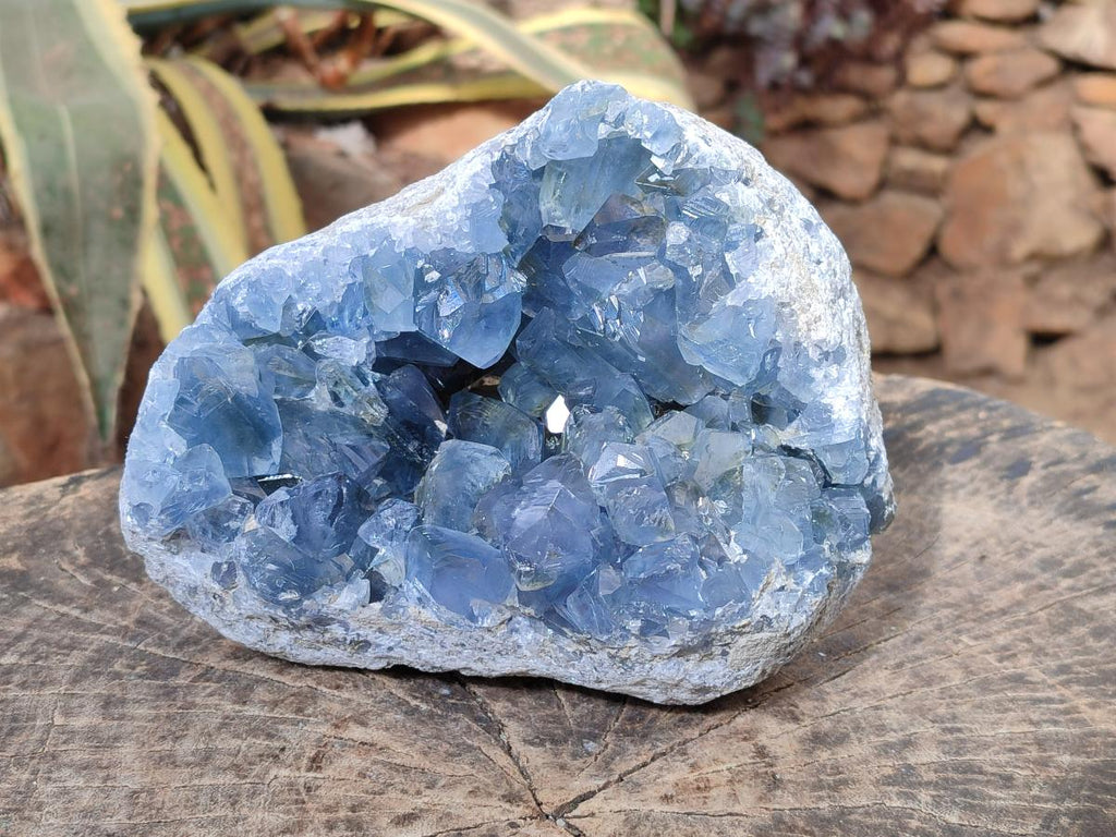 Natural Large Blue Celestite Geode Specimen x 1 From Sakoany, Madagascar - Toprock Gemstones and Minerals 