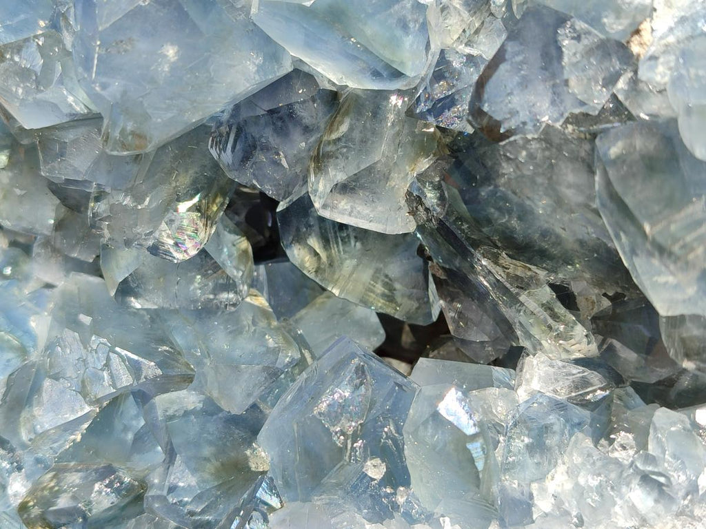 Natural Large Blue Celestite Geode Specimen x 1 From Sakoany, Madagascar - Toprock Gemstones and Minerals 
