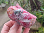 Natural and Polished Set of Rhodonite Cobbed Specimens and Free Forms x 6 From Rhusinga, Zimbabwe - Toprock Gemstones and Minerals 