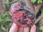 Natural and Polished Set of Rhodonite Cobbed Specimens and Free Forms x 6 From Rhusinga, Zimbabwe - Toprock Gemstones and Minerals 