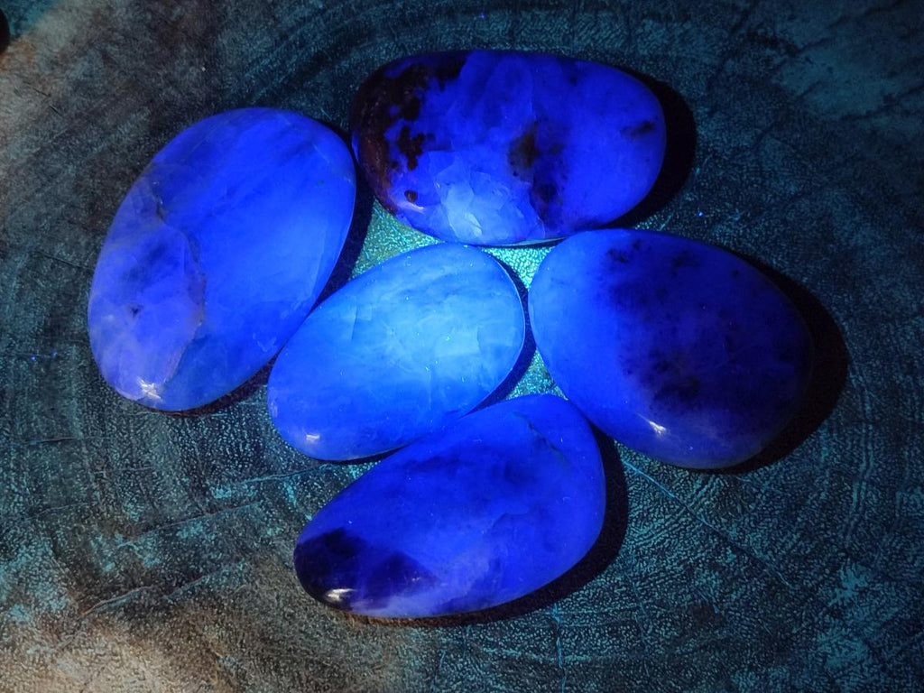 Polished Watermelon Fluorite Palm Stones x 12 From Uis, Namibia - Toprock Gemstones and Minerals 