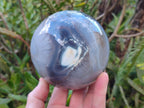 Polished Large Banded Agate Spheres x 2 From Madagascar - Toprock Gemstones and Minerals 