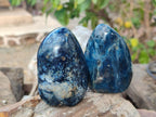 Polished Dumortierite Standing Display Pieces x 6 From Madagascar - Toprock Gemstones and Minerals 