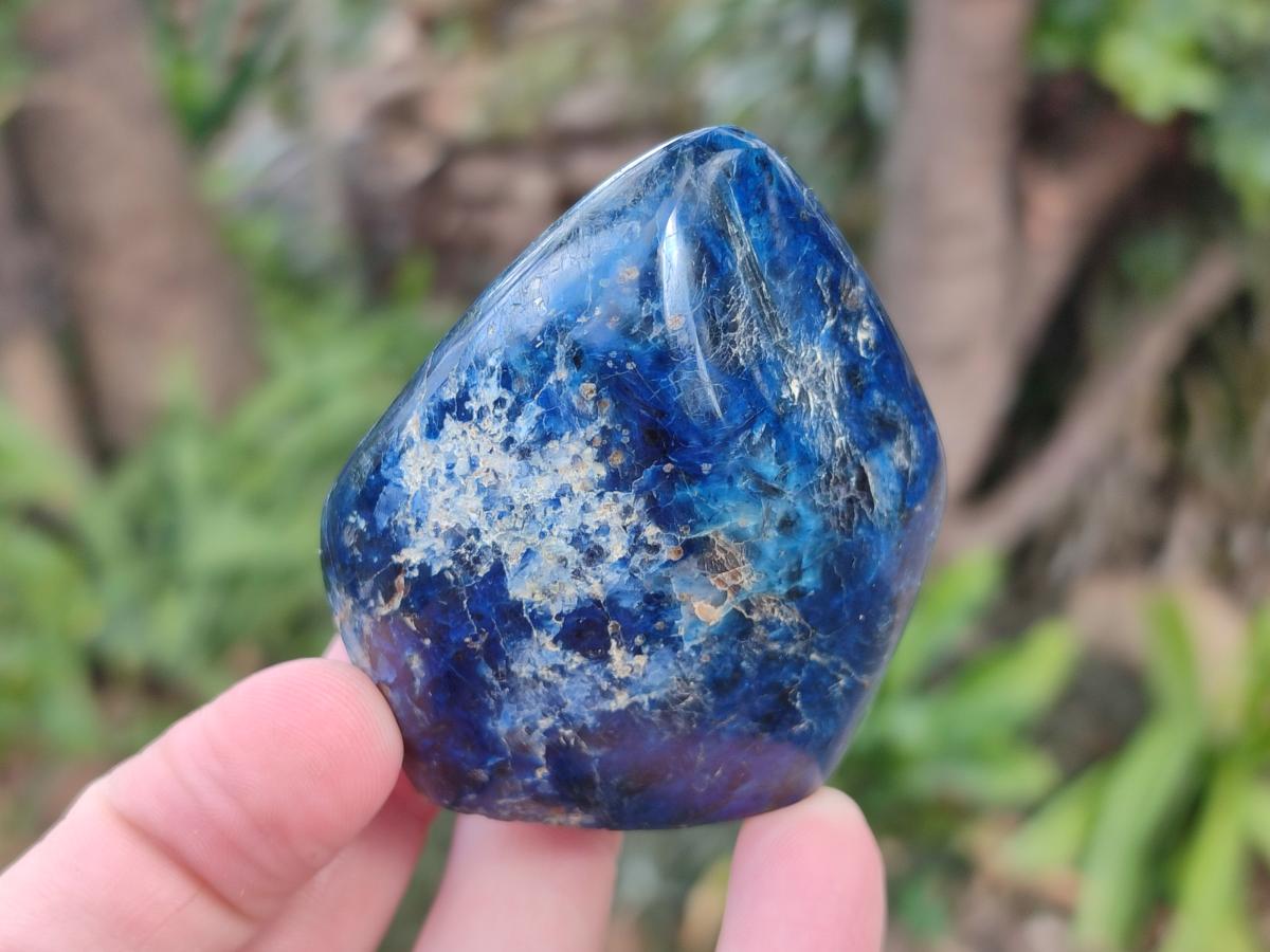 Polished Dumortierite Standing Display Pieces x 6 From Madagascar - Toprock Gemstones and Minerals 