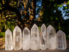 Polished Clear Quartz Display Crystals x 12 From Madagascar - Toprock Gemstones and Minerals 