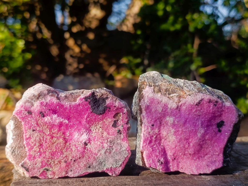 Natural Salrose Cobaltoan Dolomite Specimens x 12 From Kakanda, Congo - Toprock Gemstones and Minerals 
