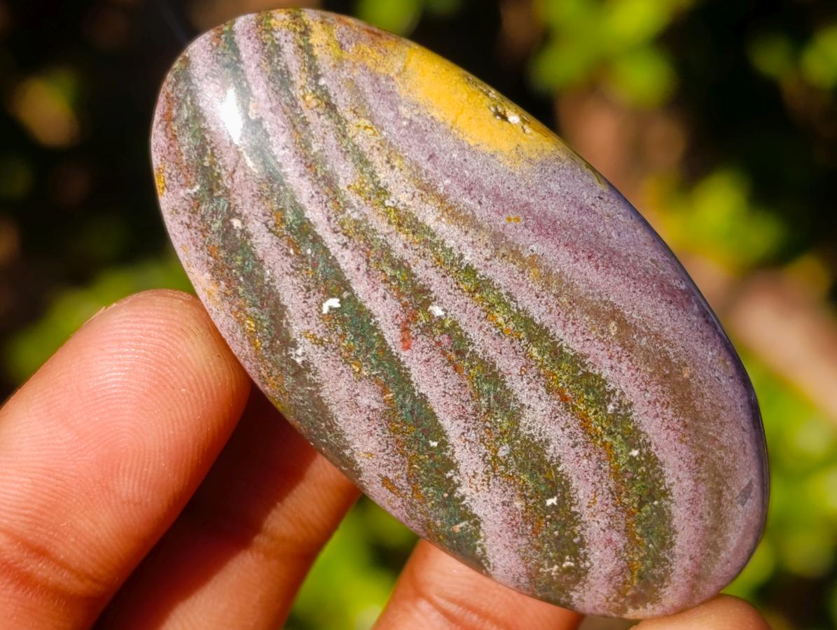 Polished Rare Ocean Jasper Galets x 24 From Northwest Coast, Madagascar - Toprock Gemstones and Minerals 