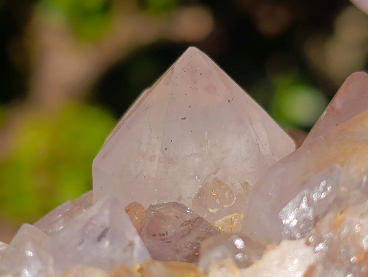 Natural Cabinet Sized Spirit Quartz Clusters x 3 From Boekenhouthoek, South Africa - Toprock Gemstones and Minerals 