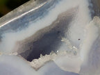 Polished Blue Lace Agate Standing Display Pieces x 6 From Nsanje, Malawi - Toprock Gemstones and Minerals 