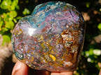 Polished Large Ocean Jasper Hearts x 6 From Northwest Coast, Madagascar - Toprock Gemstones and Minerals 