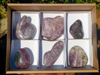 Polished Rare Anhydrite Standing Display Pieces x 6 Tulear, Madagascar - Toprock Gemstones and Minerals 