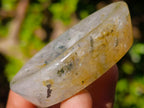 Polished Clear Quartz and Girasol Rock Crystal with Epidote Inclusions Worry Stones x 20 From Madagascar - Toprock Gemstones and Minerals 