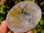 Polished Clear Quartz and Girasol Rock Crystal with Epidote Inclusions Worry Stones x 20 From Madagascar - Toprock Gemstones and Minerals 