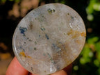 Polished Clear Quartz and Girasol Rock Crystal with Epidote Inclusions Worry Stones x 20 From Madagascar - Toprock Gemstones and Minerals 