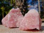 Natural Cobbed Rose Quartz Specimens x 12 From Northern Cape, South Africa - Toprock Gemstones and Minerals 