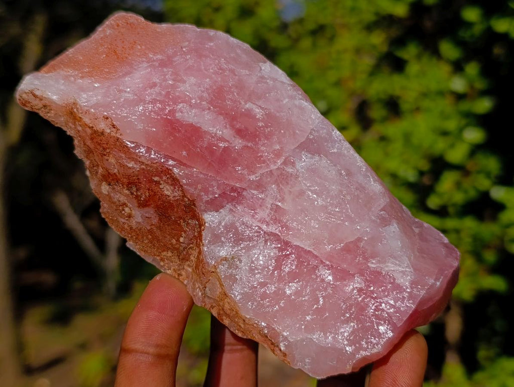 Natural Cobbed Rose Quartz Specimens x 12 From Northern Cape, South Africa - Toprock Gemstones and Minerals 
