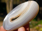 Polished Banded Agate Galets x 24 From Madagascar - Toprock Gemstones and Minerals 