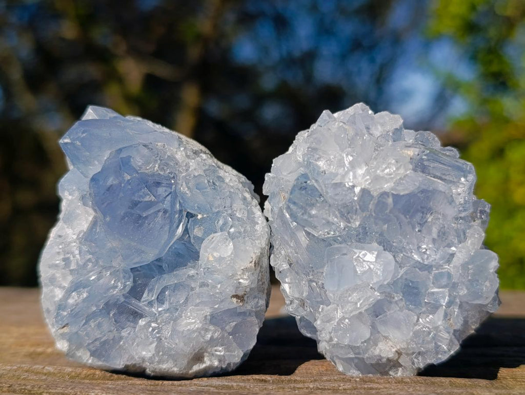 Natural Blue Celestite Specimens x 22 From Sakoany, Madagascar - Toprock Gemstones and Minerals 